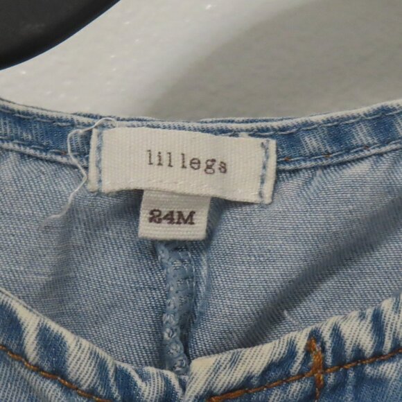 Lil Legs Boys Stone Wash Denim Boxy Romper - Picture 4 of 4